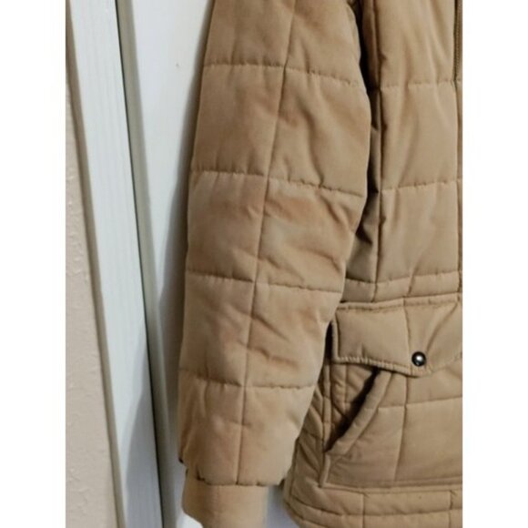 Vintage Cooper Sportswear Flight Bomber Jacket Fur Collar Puffer Coat Size 42 - Picture 5 of 16